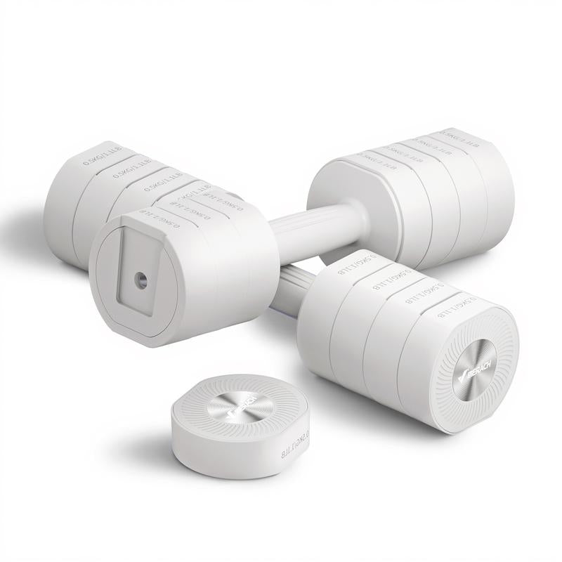 Merach Adjustable Dumbbell Set, 4 in 1 Free Weights Dumbbells Each 2.2-8.8LBS Hand Weights, Soft Rubber Handle for Home Gym Exercise Training