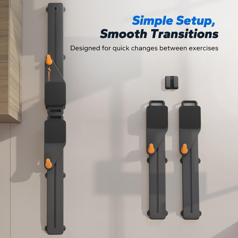 Merach Multi-Functional Adjustable Ab Exercise Board, Split Ab Slide Roller Board, Home Pilates Reformer with Knee Mat for Home Gym Core & Ab Strength Training, Abdominal Crunch Machine