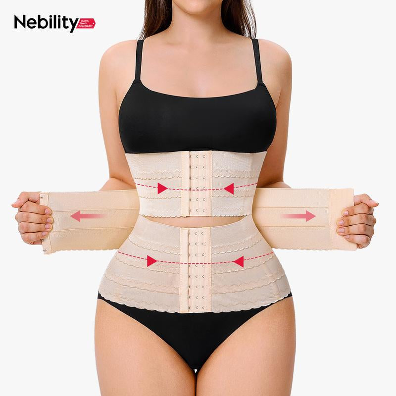 [MAX] Nebility Women'S 2-Piece Sports Shapewear Set - Adjustable Waist Cincher & Breathable Sports Belt, Comfort Compression Activewear