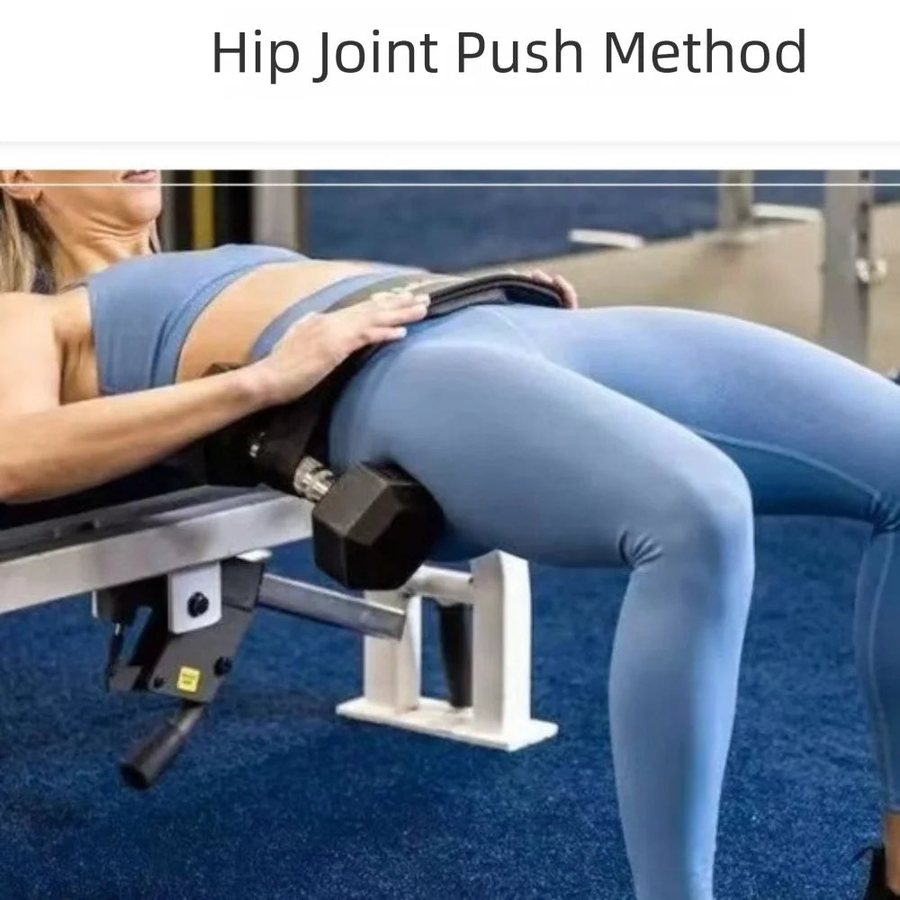 Hip Thrust Adjustable Resistance Weight Belt for Butt Shaping with Extra Cushioning and Adjustable Resistance
