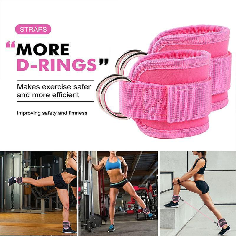 Resistance Bands, 5-Pack Ankle Band Set for Leg and Hip Training – TPE Material Band for Women & Men, with Comfortable Grip, Ideal for Home Workouts, Yoga Gym Fitness, Adjustable