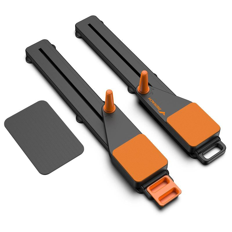 Merach Multi-Functional Adjustable Ab Exercise Board, Split Ab Slide Roller Board, Home Pilates Reformer with Knee Mat for Home Gym Core & Ab Strength Training, Abdominal Crunch Machine