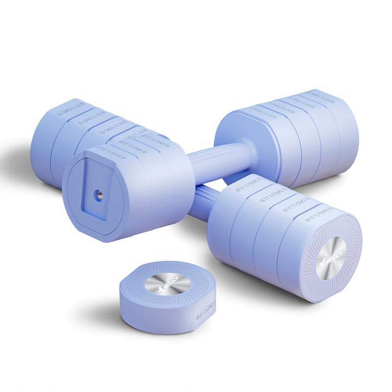 Merach Adjustable Dumbbell Set, 4 in 1 Free Weights Dumbbells Each 2.2-8.8LBS Hand Weights, Soft Rubber Handle for Home Gym Exercise Training