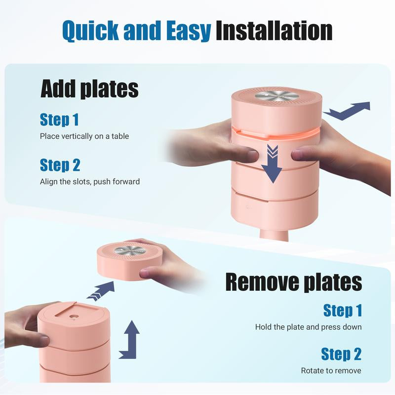 Merach Adjustable Dumbbell Set, 4 in 1 Free Weights Dumbbells Each 2.2-8.8LBS Hand Weights, Soft Rubber Handle for Home Gym Exercise Training