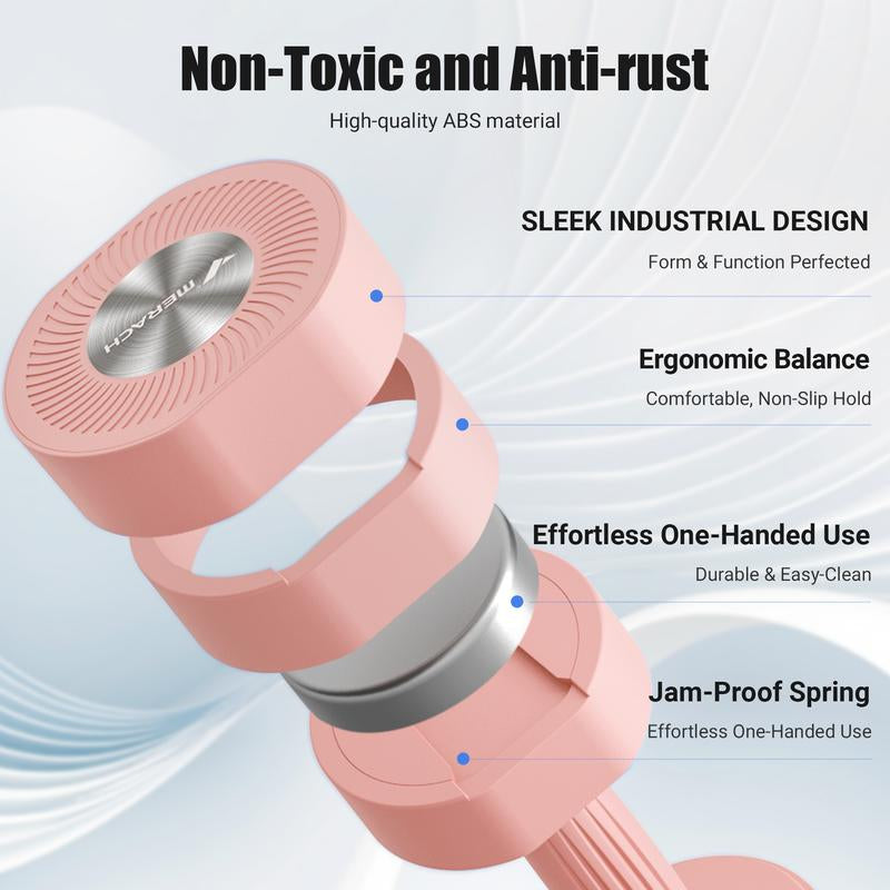 Merach Adjustable Dumbbell Set, 4 in 1 Free Weights Dumbbells Each 2.2-8.8LBS Hand Weights, Soft Rubber Handle for Home Gym Exercise Training